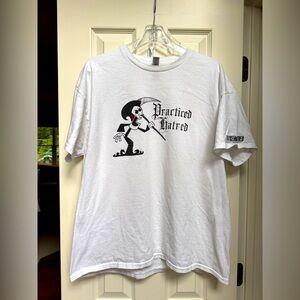 Practiced Hatred White Graphic T-Shirt